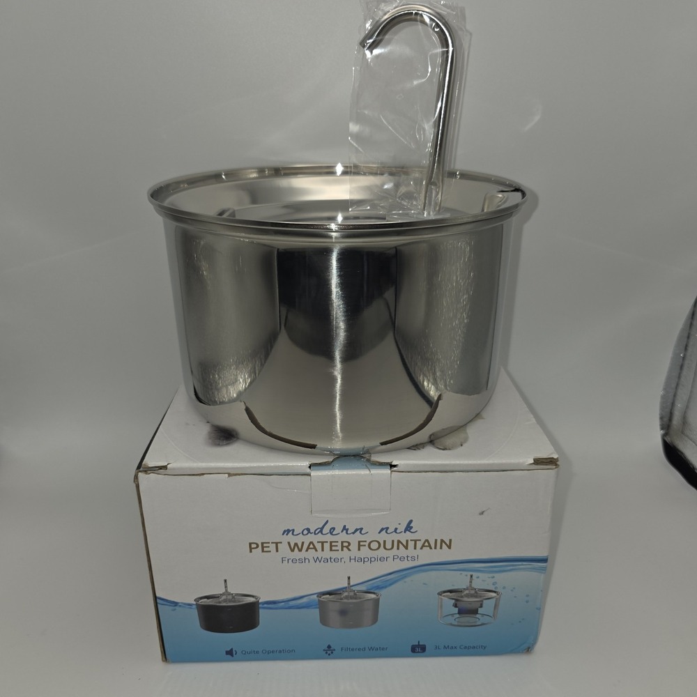 Cat Water Fountain, 3.2L/108oz Automatic 3.2L Cat Water Fountain + 3 Filters